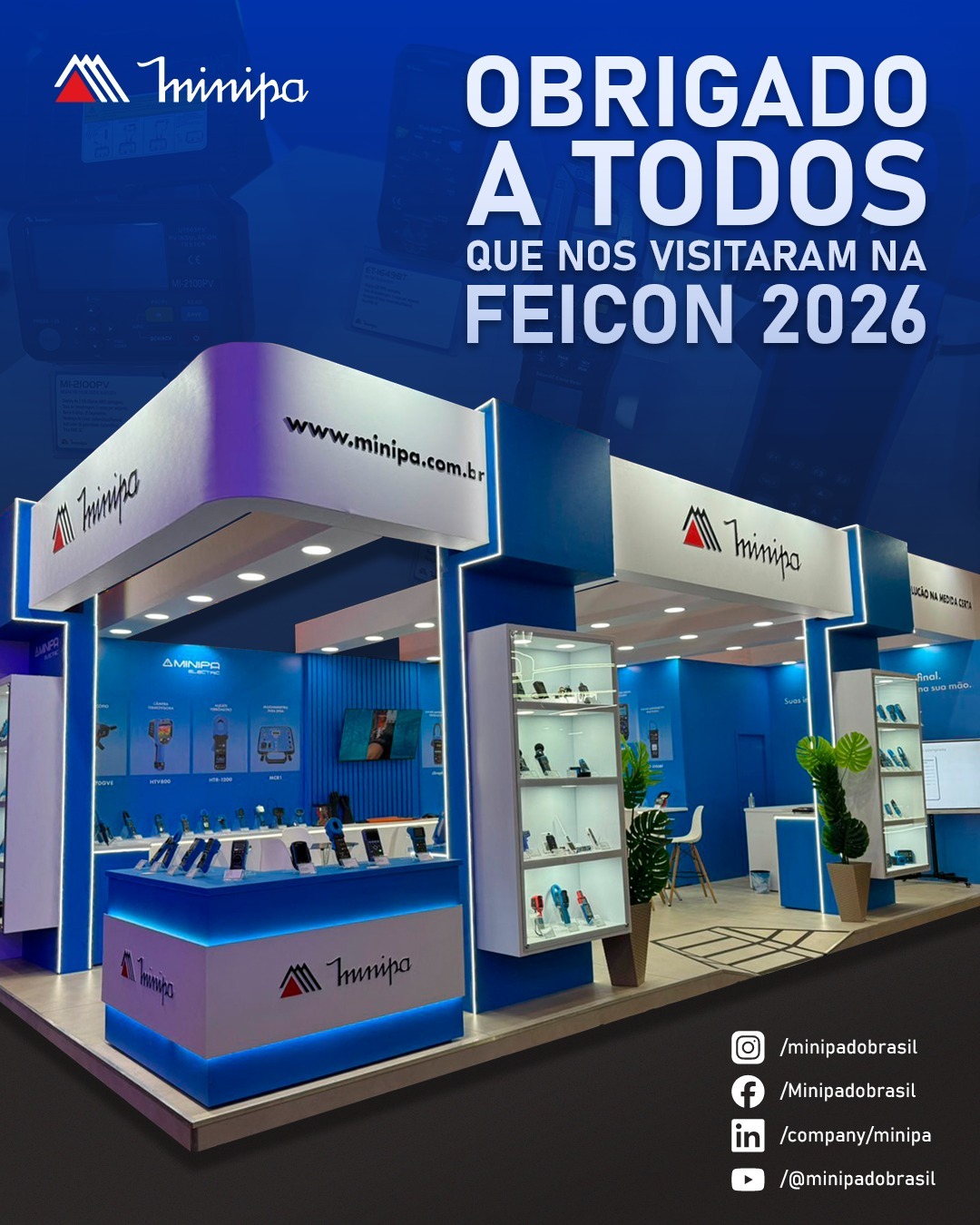 Agradecemos a todos que compareceram ao nosso estande na FEICON 2026!